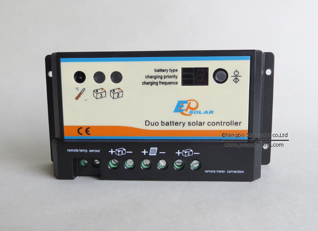 Epipdb-com 10A Dual battery Solar Controller for Golf Cart