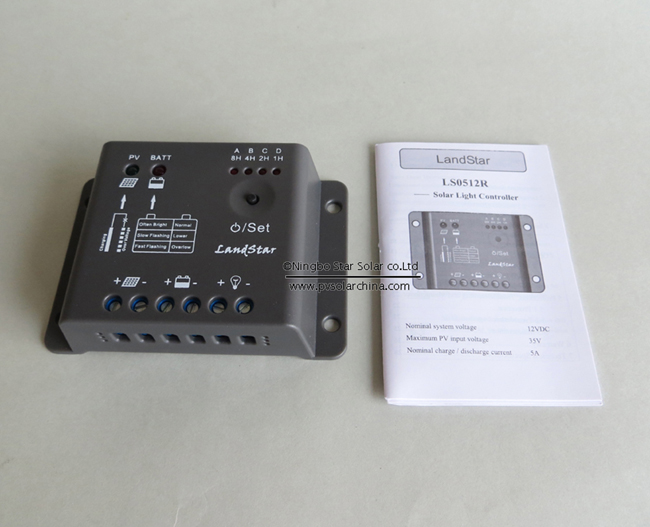 LS0512R LandStar 5A 12V Solar charge controller for lamp (5)